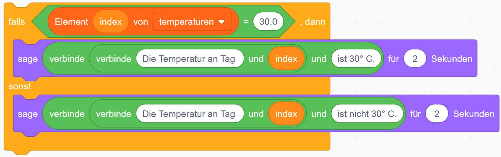 Verzweigung in Scratch