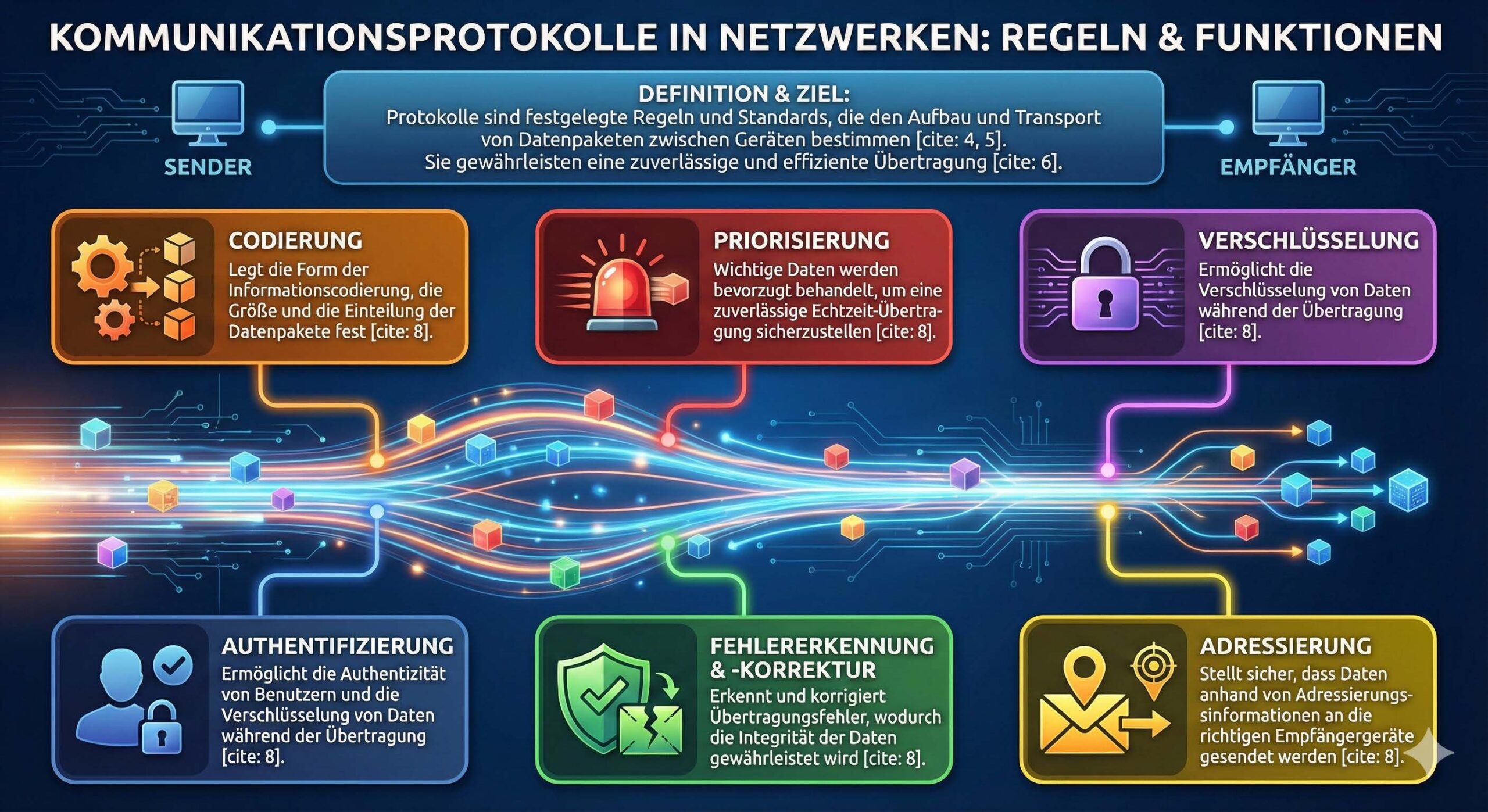Kommunikationsprotokolle in Netzwerken: Regeln und Funktionen